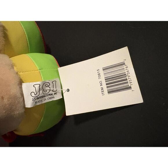 Vintage Jumbo Troll Plush Boy With Overalls Blue Eyes Yellow Hair JSI Brand NEW - Picture 9 of 9